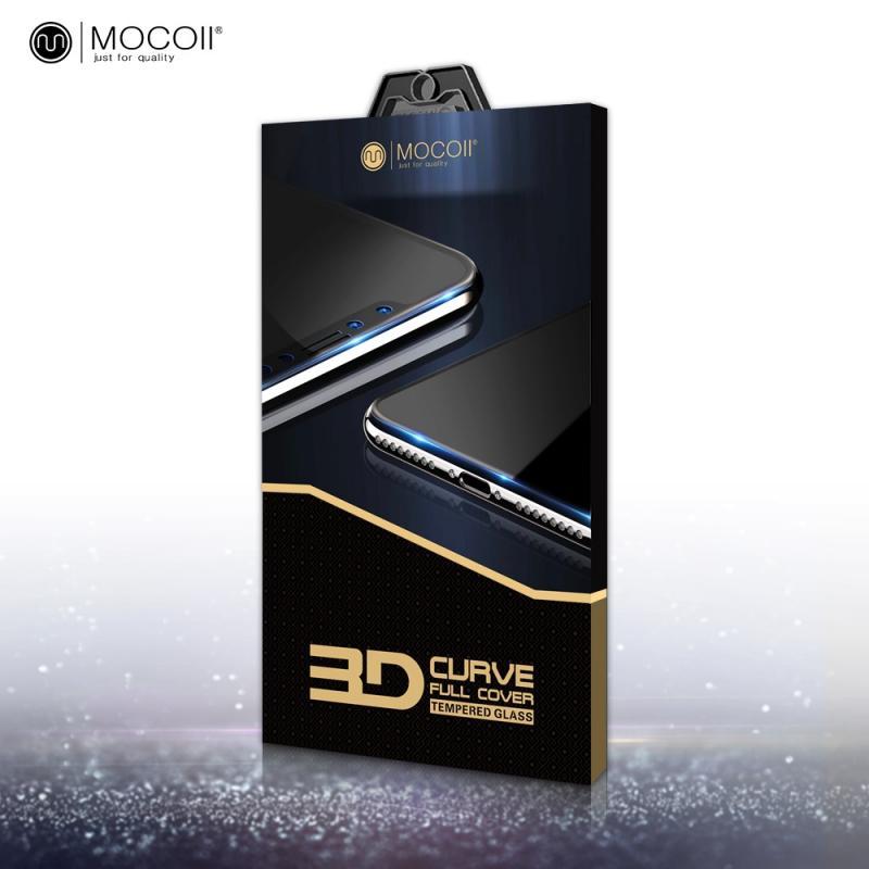 Защитное стекло MOCOLL Black Diamond 3D Full Cover для iPhone 8 Plus, белое (ПРИВАТНОЕ)