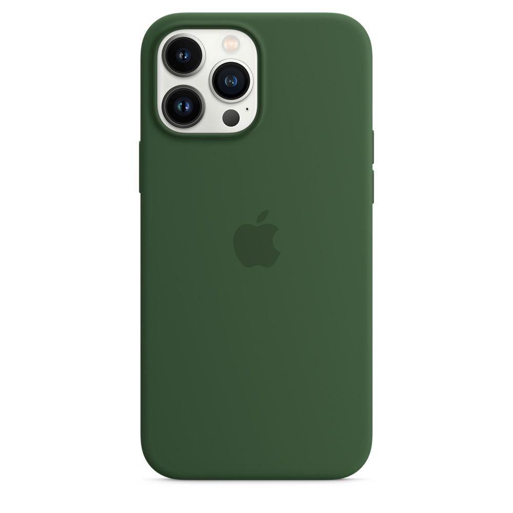 Чехол Apple Silicone Case для iPhone 13 Pro Max Зелёный клевер