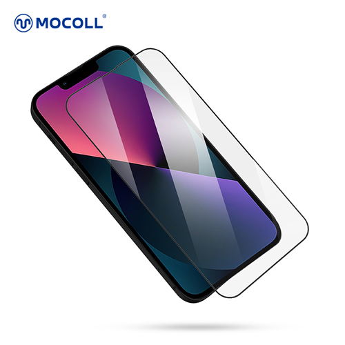 Стекло защитное полноразмерное MOCOOLL для iPhone 14 Pro 6.1 Черное
