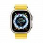Apple Watch Ultra GPS + Cellular, 49 мм корпус из титана, ремешок Ocean желтого цвета