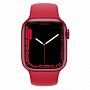 Apple Watch Series 7, 45 мм корпус из алюминия цвета (PRODUCT)RED, спортивный ремешок цвета «Красный»