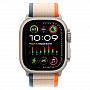 Apple Watch Ultra 2 GPS + Cellular, 49 мм корпус из титана, ремешок Trail оранжевого/бежевого цвета