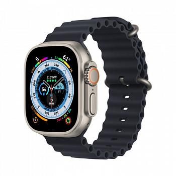 Apple Watch Ultra GPS + Cellular, 49 мм корпус из титана, ремешок Ocean цвета «тёмная ночь»