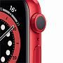 Apple Watch Series 6, 44 мм, корпус из алюминия цвета RED, спортивный ремешок красного цвета