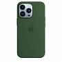 Чехол Apple Silicone Case для iPhone 13 Pro Зелёный клевер