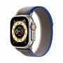 Apple Watch Ultra GPS + Cellular, 49 мм корпус из титана, ремешок Trail синего/серого цвета
