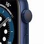 Apple Watch Series 6, 44 мм, корпус из алюминия синего цвета, спортивный ремешок «тёмный ультрамарин»